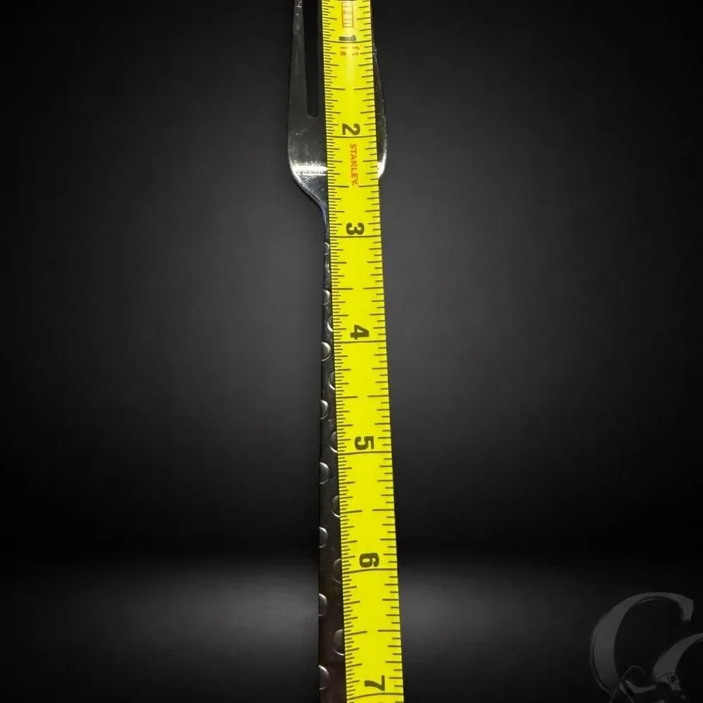 Oneida Cirque Salad Forks 7 1/8” Stainless Dots Bubbles Circles Set of 4
